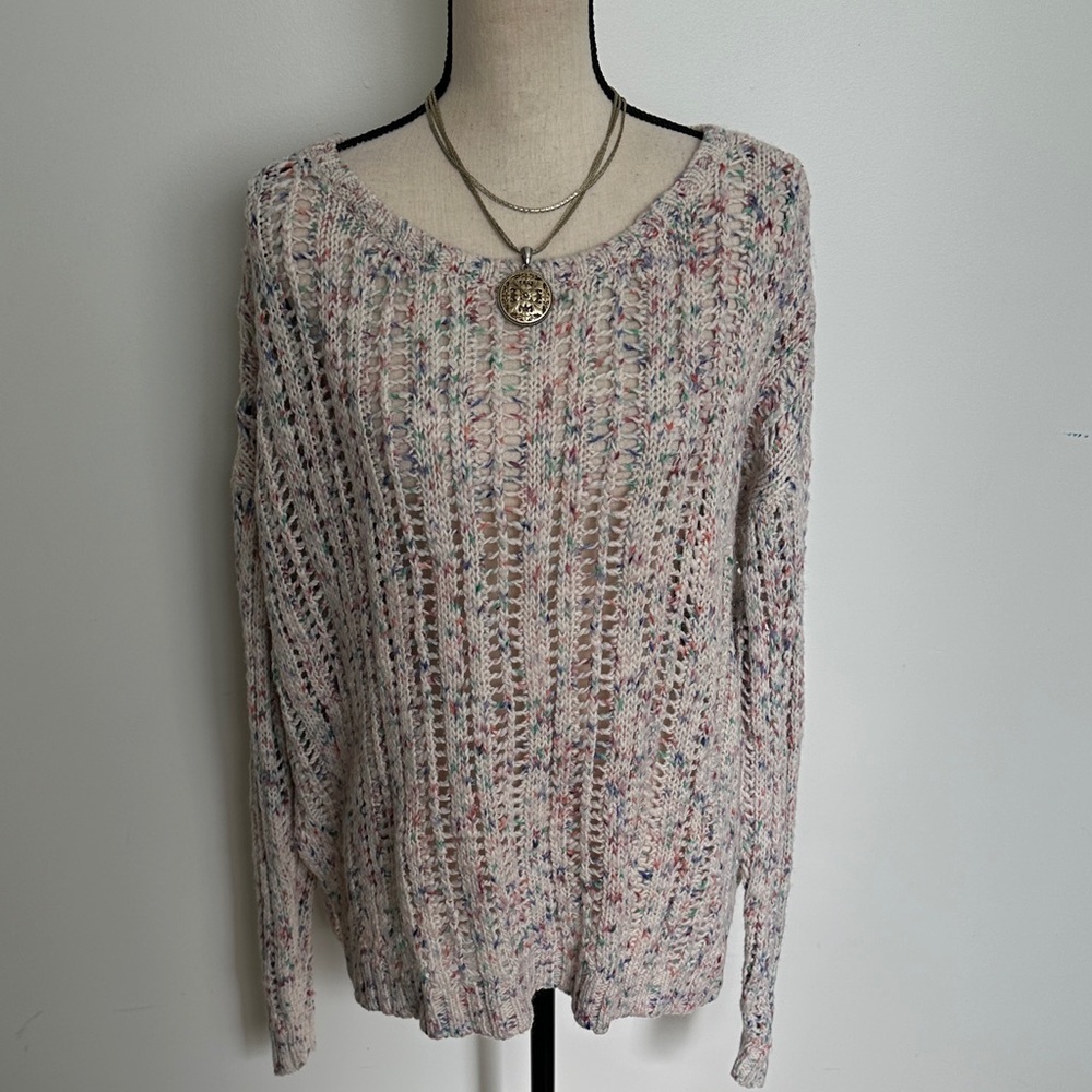 American Eagle Outfitters Women’s Multicolor Alpaca Wool Blend Sweater Casual